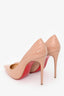 Christian Louboutin Nude Patent Kate 100 Heels Size 37