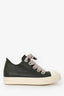 Rick Owens Olive Green Leather 'Jumbolace' Sneakers Size 40