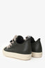Rick Owens Olive Green Leather 'Jumbolace' Sneakers Size 40