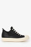 Rick Owens Black Leather Sneakers Size 40