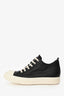 Rick Owens Black Leather Sneakers Size 40
