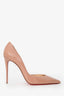 Christian Louboutin Nude Patent 'Iriza' Heels Size 41