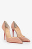 Christian Louboutin Nude Patent 'Iriza' Heels Size 41