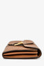 Delvaux Brown Rodéo Calf Brillant Long Wallet Chain