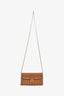 Delvaux Brown Rodéo Calf Brillant Long Wallet Chain