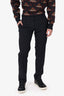 Dolce & Gabbana Black/Navy Wool Plaid Pants Estimated Size S Mens
