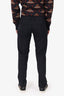 Dolce & Gabbana Black/Navy Wool Plaid Pants Estimated Size S Mens