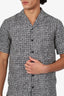 Bottega Veneta Black/White Patterned Short Sleeves Shirt Size 48 Mens