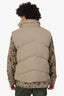 Studio Nicholson Taupe Down Quilted Puffer Vest Size M Mens