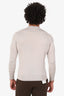 Eleventy Taupe Silk Knit Long Sleeve Top Size M Mens