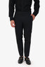 Givenchy Black Wool Straight Leg Pants Size 48 Mens
