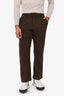 DL1961 Brown Twill 'Orville' Straight Trousers Size 31 Mens
