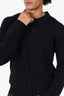 DL1961 Black Wool Knit Long Sleeve Polo Sweater Size L Mens
