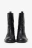 Bally Black Leather Biker Block Heeled Boots Size 9