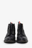 Thom Browne Black Leather Brogue Lace Up Boots Size 8 Mens