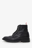 Thom Browne Black Leather Brogue Lace Up Boots Size 8 Mens