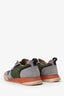 Lanvin Green/Grey Low Top Sneakers Size 8