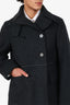 Jil Sander Grey Wool Top Stitch Coat Size 48 Mens