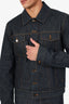 Saint Laurent Dark Blue Denim Jacket Size L Mens