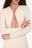 Camila Coelho Beige Cutout Mini Dress Size S