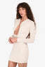 Camila Coelho Beige Cutout Mini Dress Size S