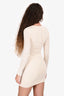 Camila Coelho Beige Cutout Mini Dress Size S