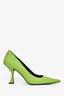 By Far Green Leather 'Viva' Heels Size 38