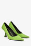 By Far Green Leather 'Viva' Heels Size 38