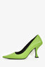 By Far Green Leather 'Viva' Heels Size 38