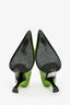 By Far Green Leather 'Viva' Heels Size 38