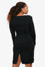 Roland Mouret Black/White Collared Long Sleeve Knee Length Dress Size 6