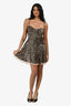 Reformation Leopard Print Silk Mini Dress Size 6
