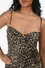 Reformation Leopard Print Silk Mini Dress Size 6