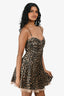 Reformation Leopard Print Silk Mini Dress Size 6