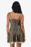 Reformation Leopard Print Silk Mini Dress Size 6