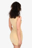 Norma Kamali Beige Slinky Mini Dress Size S
