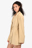 Norma Kamali Beige Blazer Jacket Size 38