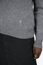Ami Grey Cashmere/Wool Logo Sweater Size XL