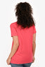 Balmain Pink Logo T-Shirt Est. Size S/M