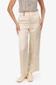 Peserico Beige Linen Trousers Size 42