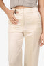 Peserico Beige Linen Trousers Size 42