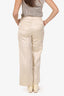 Peserico Beige Linen Trousers Size 42