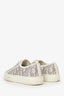 Christian Dior Grey Oblique Walk'n'Dior Low Top Sneakers Size 39.5