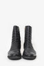 Ruggero Guidi Black Leather Zip-Up Boots Size 40