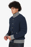 Capobianco Navy Cotton Reversible Jacket Size 56 Mens