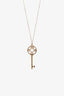 Tiffany & Co. 18K Yellow Gold Diamond 'Atlas' 18" Key Pendant Necklace