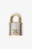 Pre-Loved Chanel™ Gold Tone CC Padlock Brooch