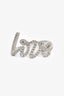 Tiffany & Co. 18K White Gold Diamonds 'Love' Ring Size 6.5