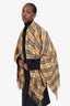 Burberry Beige Check Wool/Cashmere Fringed Cape