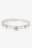 Hermès 18K White Gold Collier de Chien Bracelet